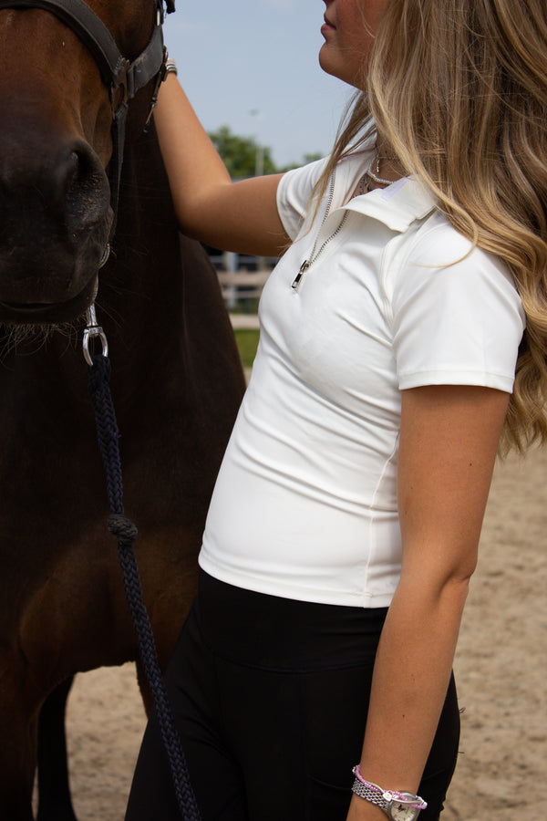 Anne Training Polo Girls- White